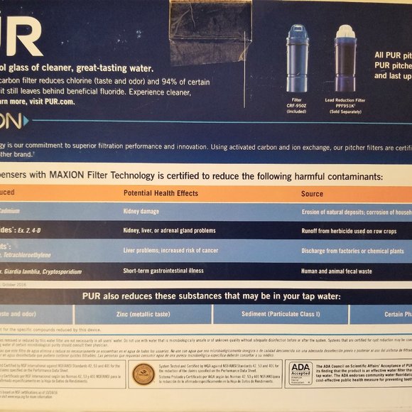 PUR 18 Cup Dispenser Pitcher Maxion Filtration System White - Picture 8 of 10